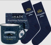 Zestaw prezentowy dla Dziadka, kubek i skarpety rozm. 40-45 Dzień Dziadka