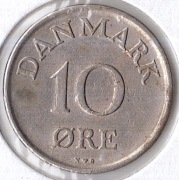 DANIA 10 ore 1953, KM# 841.1, XF