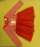 Sukienka tiulowa swiąteczna - rozmiar 74cm 