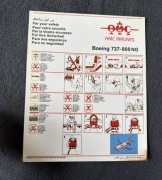Safety Card / Karty Instrukcja Bezpieczeństwa AMC Airlines Boeing B737-800
