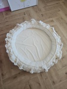 Gniazdko z falbanką Boho 110cm | Mata Basenik Ecru