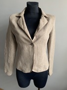 Fransa marynarka Iniana beżowa żakiet 100 % len M L 38 40