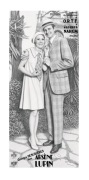 ARSENE LUPIN PLAKAT REKLAMOWY VINTAGE KINOWY FRANCJA