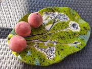 Patera na ciasto/ przekąski ceramika handmade-Kasjumi ceramika 