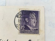 Kartka Świąteczna z okupowanej Polski 25.04.1943 r Generalna Gubernia 