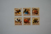 Gwinea Bissau Sw 2468-73** dzikie zwierzęta Afryki /imp/