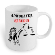 Kubek dla adwokata, mecenasa, aplikanta - prezent dla prawnika, Temida