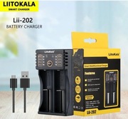 LiitoKala LII-202 / Ładowarka akumulatorków, ogniw AA-AAA /18650,
