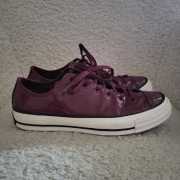 Trampki Bordowe Converse Lakierowane Niskie r 8 41.5 26.5 cm Unisex