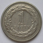 Polska 1 złoty 1990 -     B38  -    YS