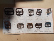 unikatowy zestaw klamr klamerek do pasków - kolekcja