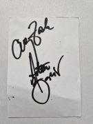 Autograf żaka i Barcisia