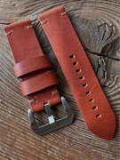 Pasek do zegarka 24 mm ręcznie robiony skóra naturalna handmade