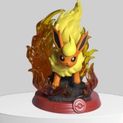 Flareon Pokémon Figure Fire Evolution Display Collectible
