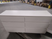 Komoda NUDO 138,5 cm do Salonu Sypialni 6 Szuflad Kaszmir