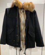 Orginalana Parka z jenotem i królikiem 