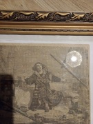 Stary druk rama oszklona ,wymiary ramy: szerokość 39cm,wysokość 34cm.