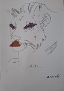 Portret Leonor Fini - Andy Warhol 