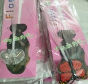 ZESTAW SPINEK DO WŁOSÓW MOTYLKI KOLOROWE FESTIWAL WARKOCZE ŚWIECĄCE LED.