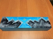 Świecznik decoupage Boże Narodzenie