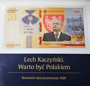 + Polska + 20 zl + Lech Kaczynski + 2021 +