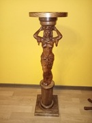 Mały kwietnik rzeźbiony h-84cm w-23cm