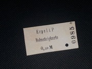 Magnes Bilet Erpel i.P. (Kaczory) Bahnsteigkarte