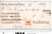 Niemcy Breslau Wrocław Wartenberg Syców koperta list 1862 lakowa pieczęć