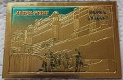 Piękny magnes na lodówkę - pamiątka z Indii - Amer Fort w Dżajpur 70x50 