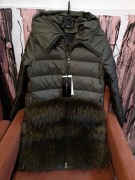 Kurtka zimowa damska długa płaszczyk Liza Bruce S jenot khaki