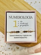 Bransoletka Numerologiczna 1 kamienie naturalne 