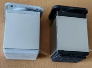 23x Nózki meblowe KWADRATOWE chrom REGULOWANE 6cm