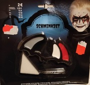 Halloween zestaw do makijażu farbki do twarzy kredka