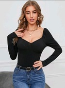 Nowa bluzka czarna  dekolt