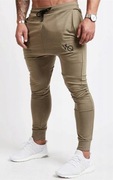 VQ Vanquish Exodus Khaki zwężane nogawki spodnie dresowe joggery baggy gym