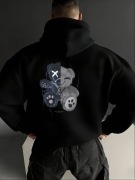 BLUZA Z KAPTUREM I NADRUKIEM MISIA