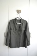 Zara Woman Studio | Koszula utility w kolorze oliwki | Safari chic 