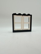 LEGO 60594 +60607 okno futryna 1x4x3 czarny + biały