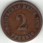 48 Niemcy Cesarstwo 2 pfennig 1876 D
