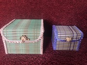 Ozdobne pudełka na biżuterię 2 sztuki nowe szkatułki