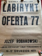 Józef Robakowski afisz 1977 Linia Labirynt