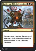 MTG - Unlicensed Disintegration x4 (KOMPLET) - Magic The Gathering