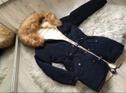 Kurtka zimowa dwustronna parka r.42