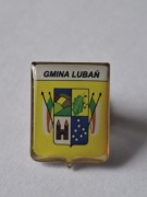 Herb gmina Lubań przypinka pin odznaka wpinka
