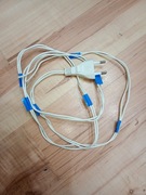 kabel przewód biały 220-240V 1,4m z wtyczką