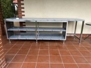 Stół ze stali Aisi 304 z półką i lodówką podbl. 