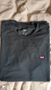 Levi's czarny t-shirt rozm XL jak L/XL naszywka małe czerwone logo 
