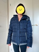 Granatowa ocieplana kurtka