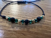 Bransoletka ze sznurka i kamieni naturalnych