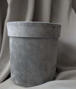 Box, pudełko okrągłe, welur 